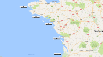 Atlantic bases of U-Boats